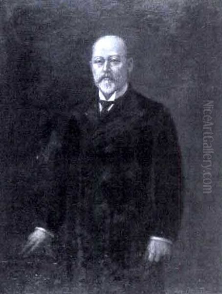 Portrait Of A Gentleman Oil Painting by Georges Marie-Joseph Delfosse