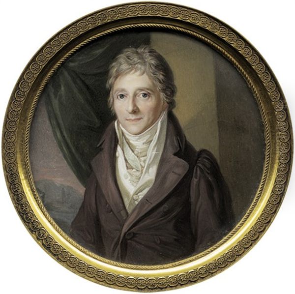 Bildnis Jacob Ferdinand Dufour-feronce Oil Painting by Carl Friedrich Demiani