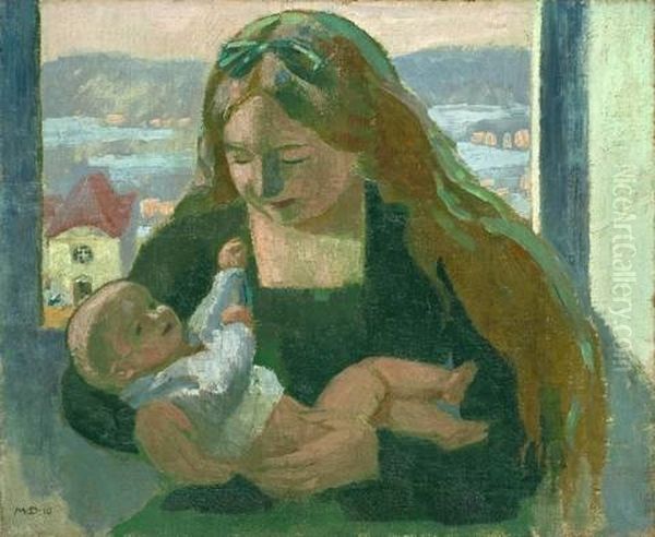 La Grande Soeur (a La Fenetre Ouverte) Oil Painting by Maurice Denis