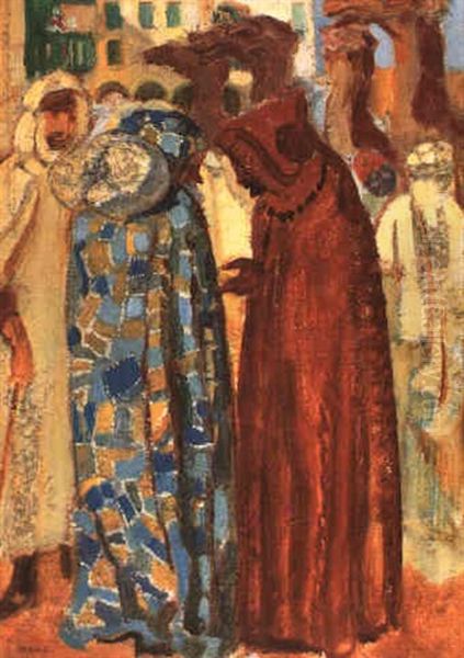 Marche A Biskra Oil Painting by Maurice Denis