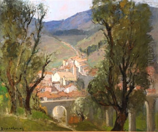 Espalion Oil Painting by Louis Marie Desire-Lucas