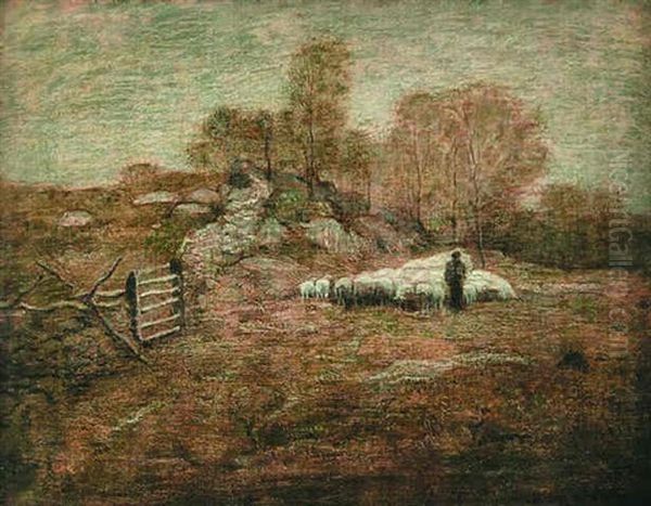 Marvin's Woods, Spring (lyme, Connecticut) Oil Painting by Louis Paul Dessar