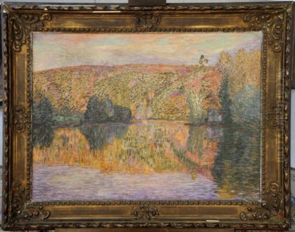 La Vallee De La Creuse Au Moulin Du Pin Oil Painting by Leon Detroy