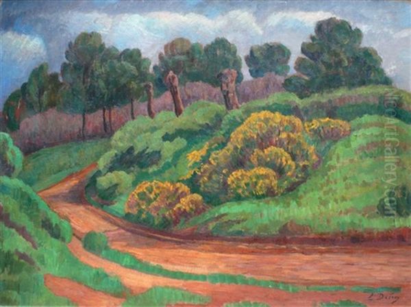 Chemin De Campagne Oil Painting by Leon Detroy