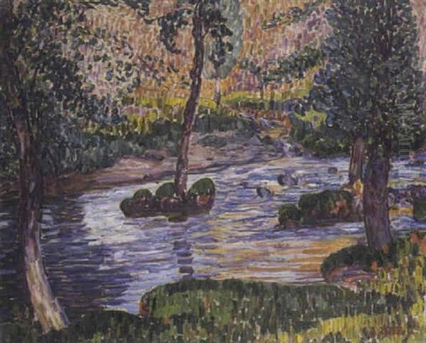 Riviere Ombragee Oil Painting by Leon Detroy