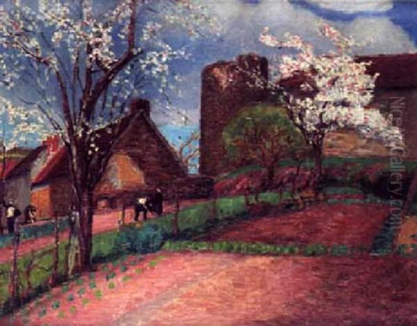 Landschaft Oil Painting by Leon Detroy