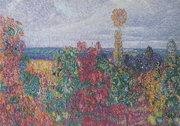 La Vigne Rouge Oil Painting by Leon Detroy