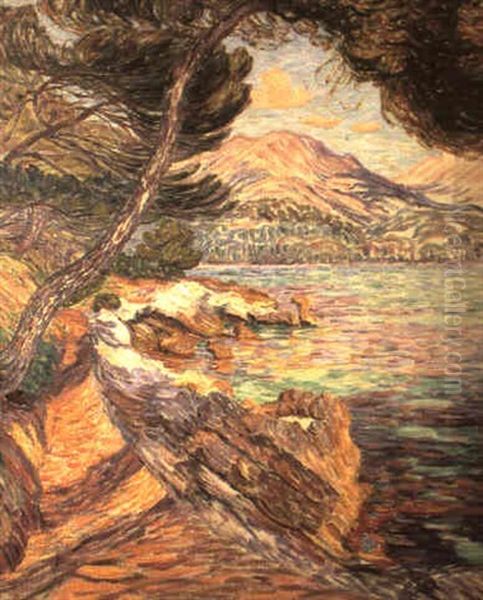 Cote Rocheuse Oil Painting by Leon Detroy