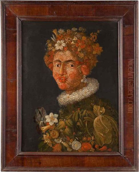 Flora Oil Painting by Giuseppe Arcimboldo