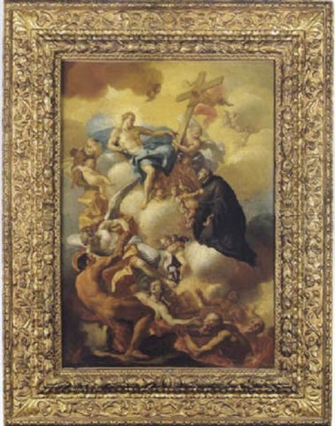 Apoteosi Di San Domenico Oil Painting by Giacinto Diana