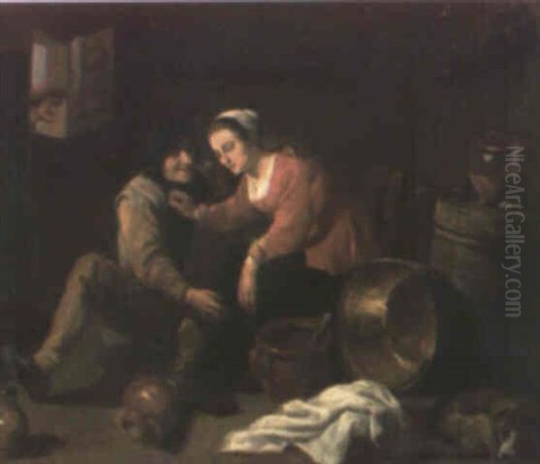 El Picaro Oil Painting by Francisco Diaz Carreno