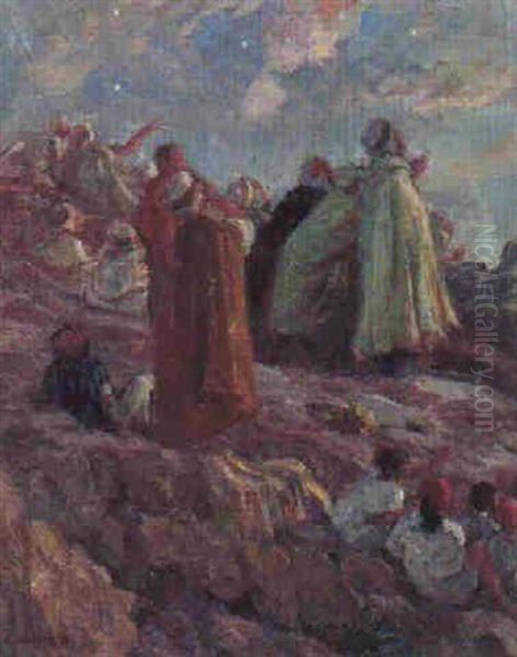 Le Croissant Oil Painting by Alphonse Etienne Dinet