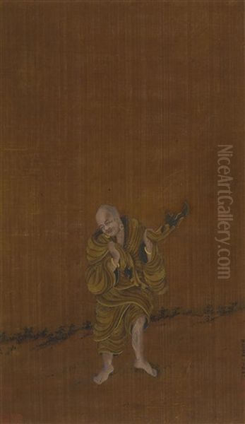Arhat Oil Painting by  Ding Yunpeng