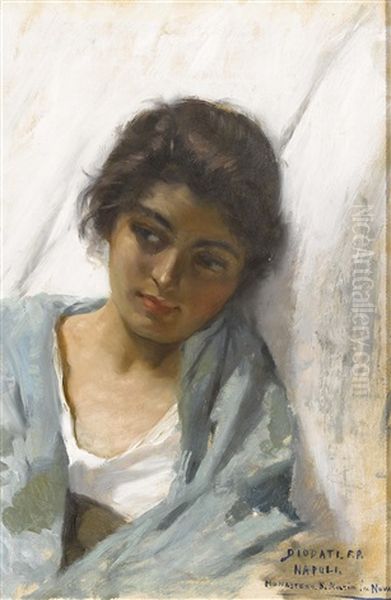 Junge Neapolitanerin Oil Painting by Francesco Paolo Diodati