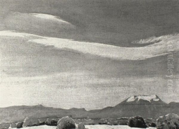 The Cloud (coachella Valley, 1940) Oil Painting by Maynard Dixon