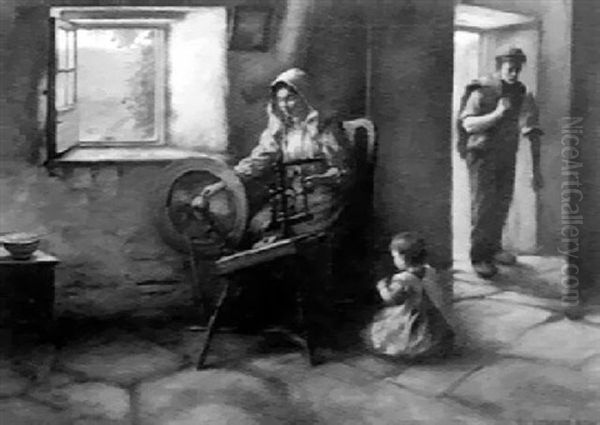 Returning Home Oil Painting by Henry John Dobson