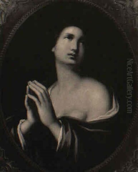 Female Saint In Prayer Oil Painting by Carlo Dolci