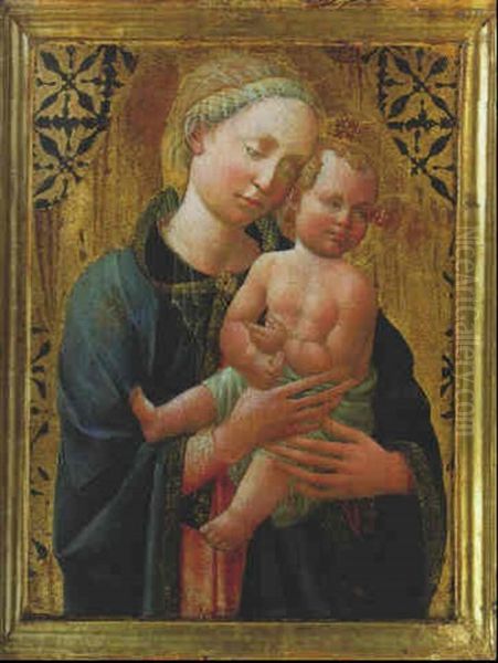 The Madonna And Child Oil Painting by Domenico Di Michelino