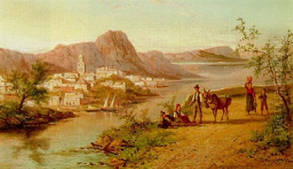Ischia, Italy Oil Painting by William Raymond Dommersen