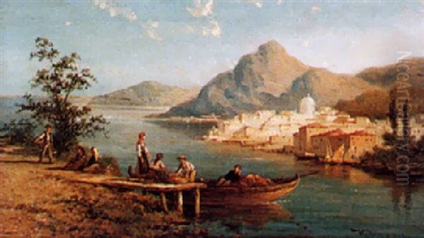 Tarranto, Italy Oil Painting by William Raymond Dommersen