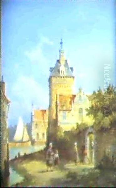 Coblentz, Germany Oil Painting by Pieter Cornelis Dommershuijzen