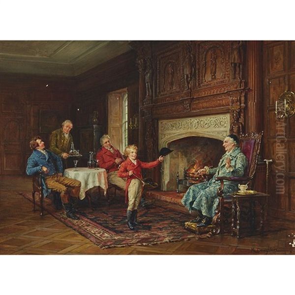 A Proud Moment Oil Painting by Margaret Dovaston