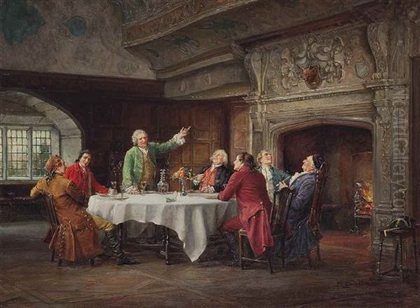 The Tale Of The Fox Oil Painting by Margaret Dovaston