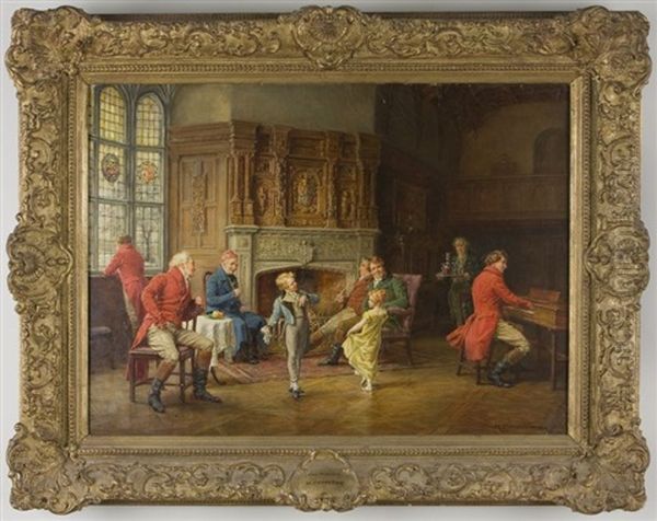 Minuet Oil Painting by Margaret Dovaston