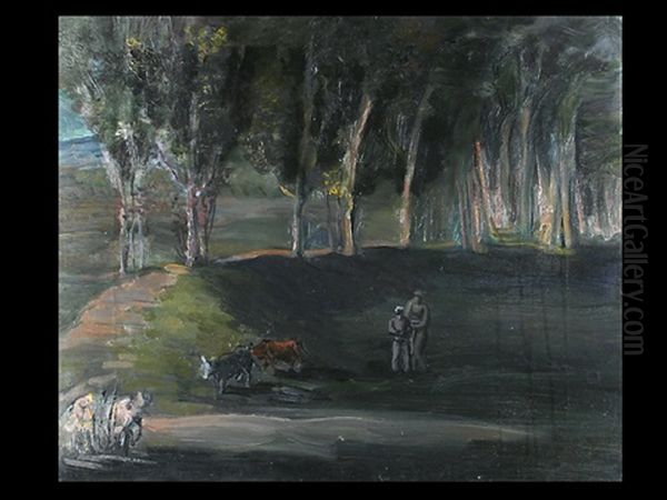 Die Tranke Oil Painting by Aleksandr Davidovitch Drevin
