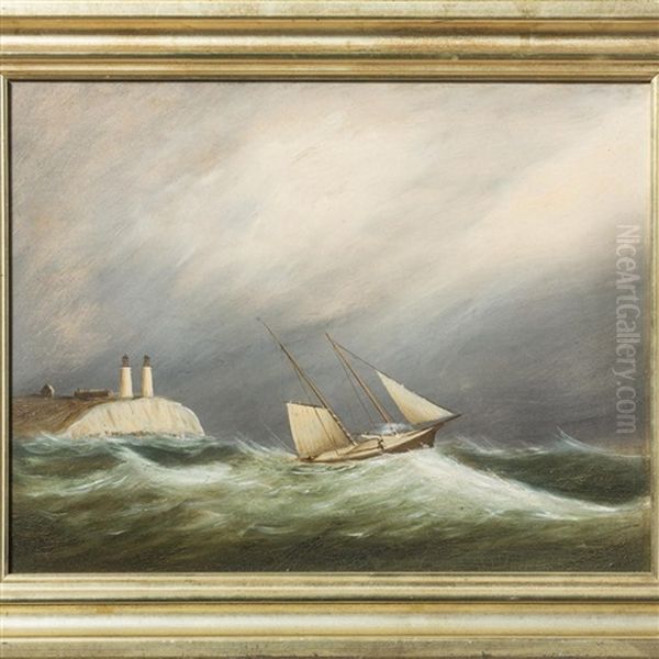 Plymouth Light Oil Painting by Clement Drew