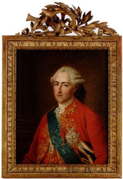 Portratt Av Ludvig Xv Av Frankrike Som Dauphin Med Helige Andes Orden Oil Painting by Francois Hubert Drouais