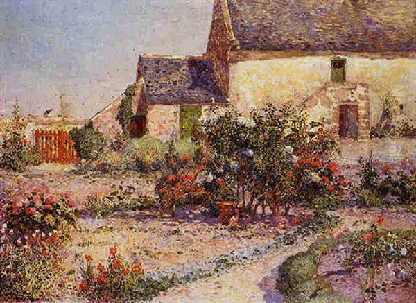 Le Jardin De Kervaudu Oil Painting by Ferdinand du Puigaudeau