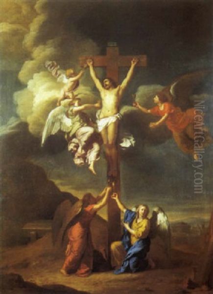 Le Christ En Croix Oil Painting by Karel Dujardin