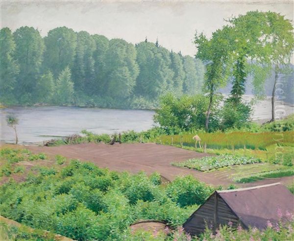 Rogue River, Oregon Oil Painting by Frank Vincent Dumond