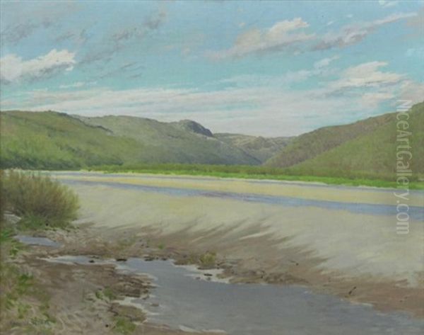Coastal Landscape Oil Painting by Frank Vincent Dumond