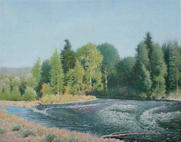 Rushing River, Vermont Oil Painting by Frank Vincent Dumond