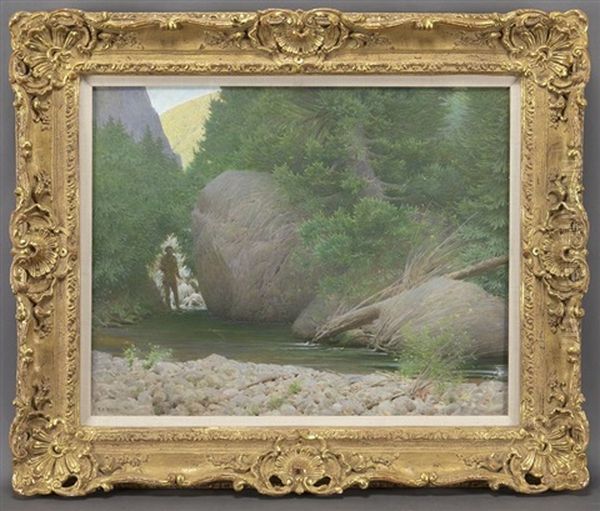 Trout Rock Oil Painting by Frank Vincent Dumond