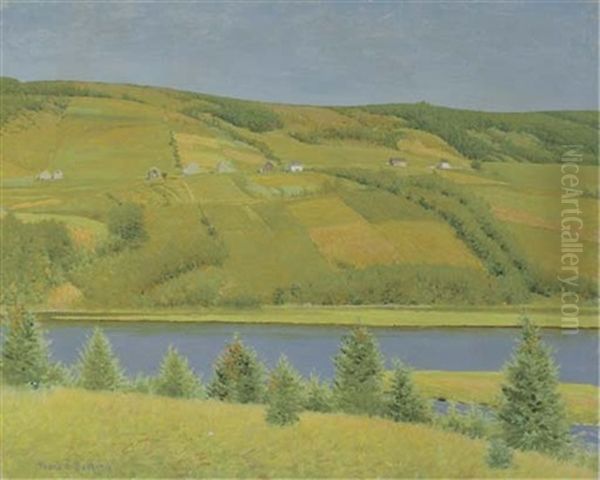 Margaree River Valley, Cape Breton, Nova Scotia Oil Painting by Frank Vincent Dumond