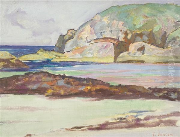 Port Bhan Iona Oil Painting by John Duncan