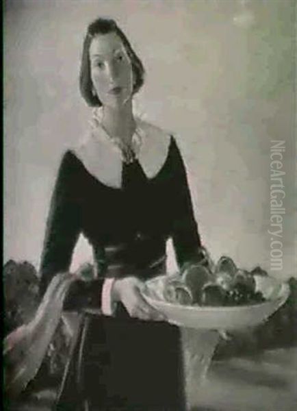 The Fruit Bearer Oil Painting by Helena Adele Dunlap