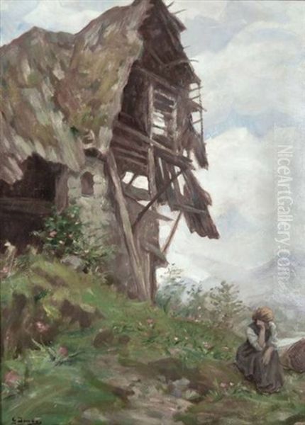 Paesaggio Montano Oil Painting by Giuseppe Duodo