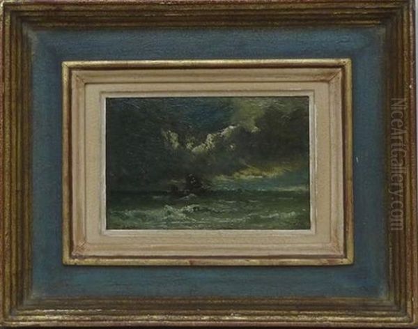 Marine Pres De Cayeux Sur Mer Oil Painting by Jules Dupre