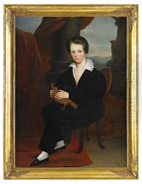 Gosse Med Duva Oil Painting by Pierre Dupuis