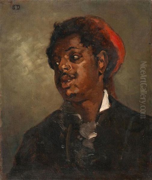 Portrait Eines Jungen Mannes Oil Painting by Simon Durand