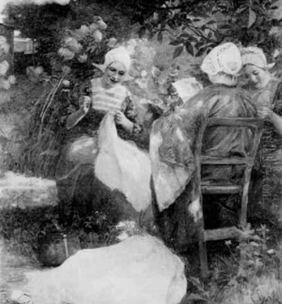 Hollandische Madchen Oil Painting by Carl Duxa
