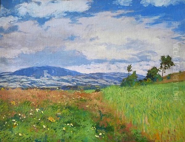 Krajina Oil Painting by Bohuslav Dvorak