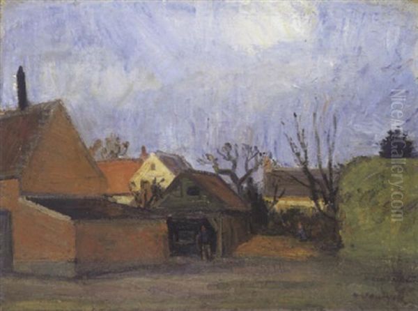 Hoeve Te Schilde Oil Painting by Albert Van Dyck