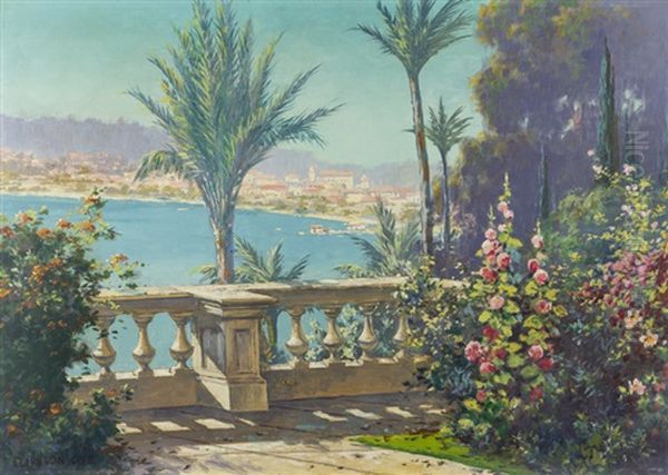 Santa Barbara From Solana Oil Painting by Clarkson Dye