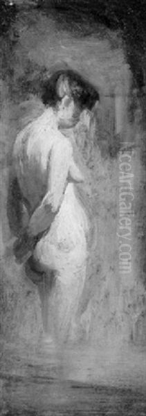 Female Nude Oil Painting by Thomas Cowperthwait Eakins