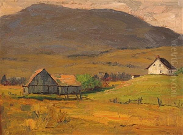 Farm In The Laurentian Countryside Oil Painting by Paul Barnard Earle